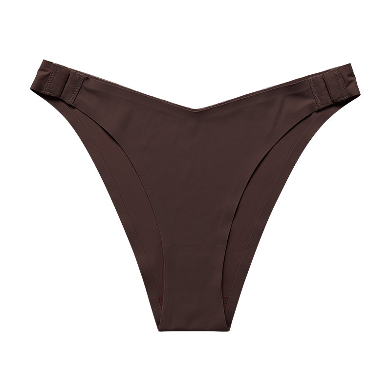 Bare Curve Adjustable-Side Seamless Panties – Black Brown color