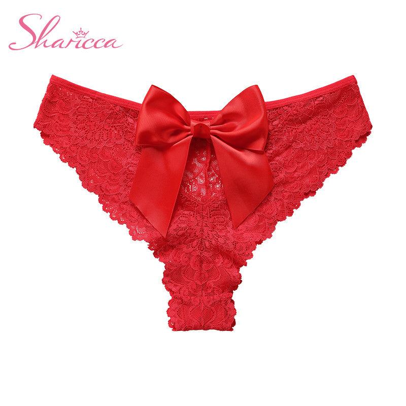 Scarlet Bow Seduction Lace Panties – product view 10