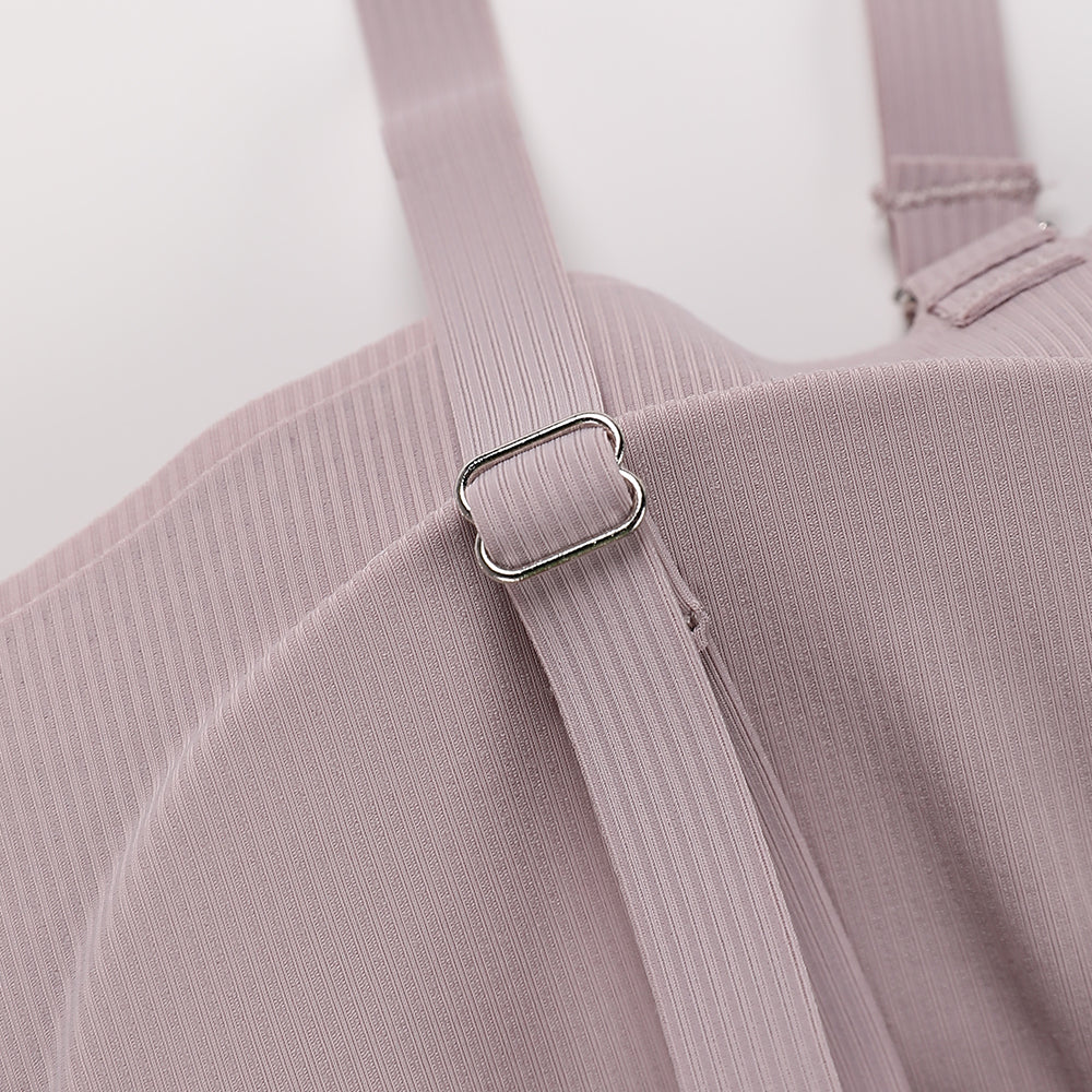 Mauve Everyday Ribbed Wireless Comfort Bra image 1