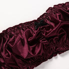 Wine Satin Romance Bra & Panty Set — product view 8