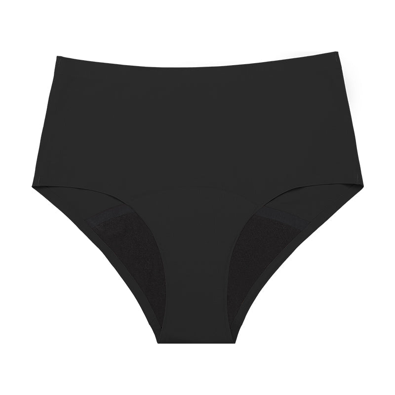 Everyday Stay-Dry Seamless Period Panties — Black color