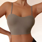 Mauve Everyday Ribbed Wireless Comfort Bra — product view 2