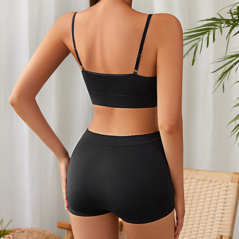 Midnight Ease Seamless Lounge Bra & Boyshort Set — product view 6
