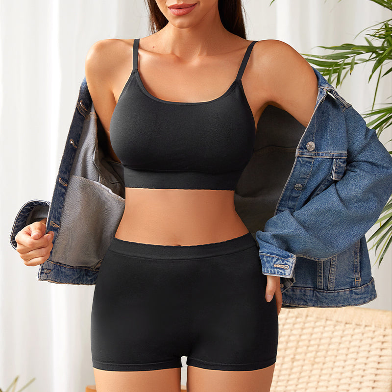 Midnight Ease Seamless Lounge Bra & Boyshort Set — product view 8