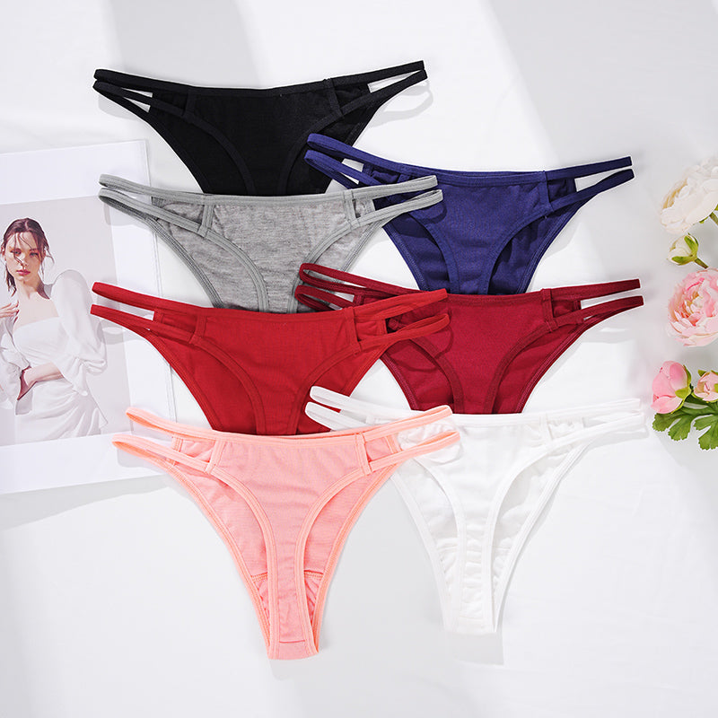 Color Crush Strappy Cutout Thong Panties — product view 10