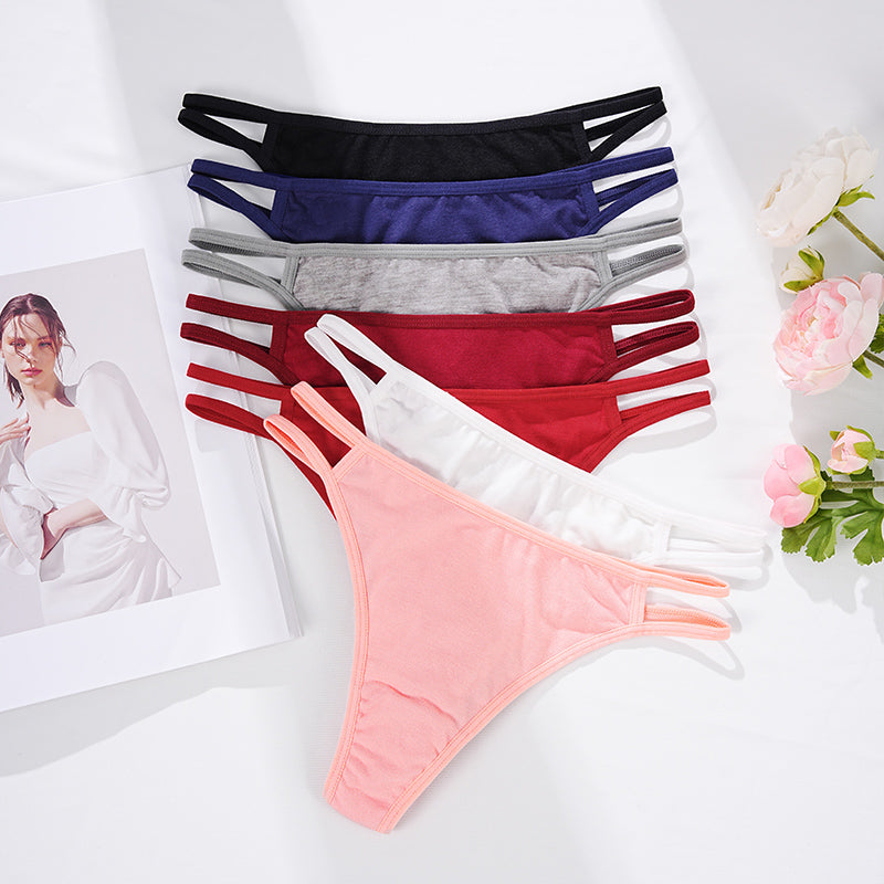 Color Crush Strappy Cutout Thong Panties — product view 11