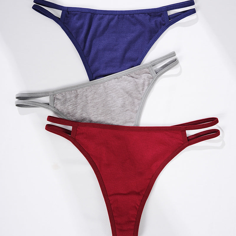 Color Crush Strappy Cutout Thong Panties — product view 14