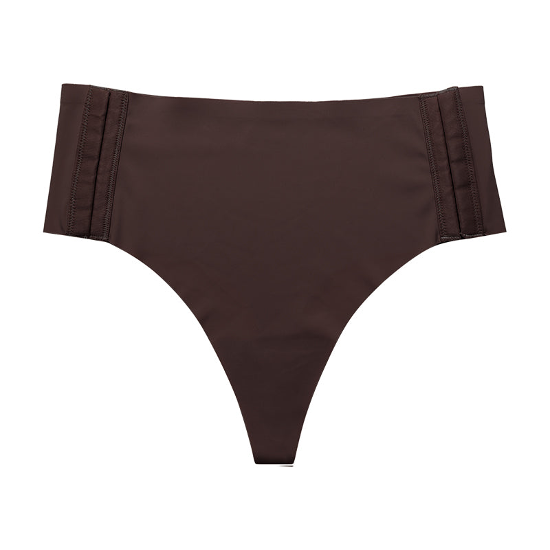 Smooth Curve High-Waist Shaping Briefs – Black Brown color