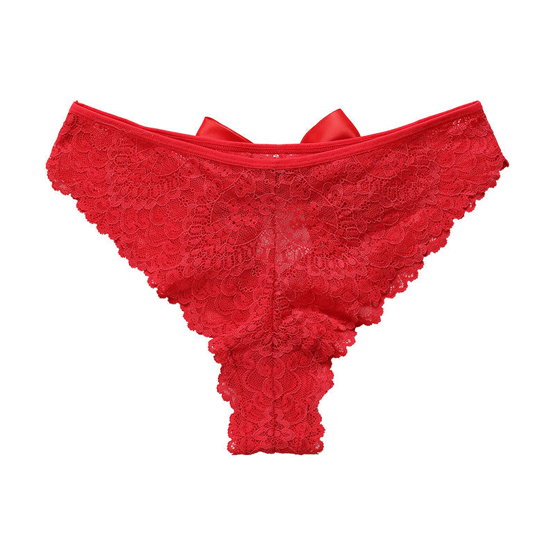 Scarlet Bow Seduction Lace Panties – product view 9